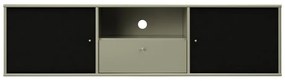 Khaki-fekete TV-állvány 161x42x45 cm Mistral – Hammel Furniture