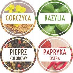 Befőttesüveg Címkék Fűszertartó Matricák fiókba 300db