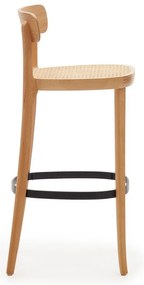 Natúr színű bárszék kőrisfa dekorral 99 cm Romane – Kave Home