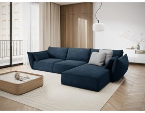 Sötétkék sarokkanapé (jobb oldali) Vanda – Mazzini Sofas