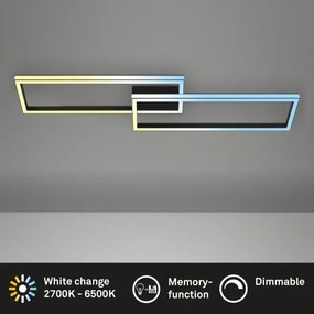 Briloner 3761015 - Dimmelhető mennyezeti LED lámpatest LED/45W/230V 2700-6500K + távirányító fekete