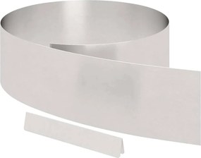 vidaXL Fűszegélyezés Ezüst 450 x 0.05 x 15 cm Rozsdamentes acél