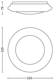 Philips 33362/31/16 - LED Mennyezeti lámpa MYLIVING CINNABAR LED/16W/230V 2700K