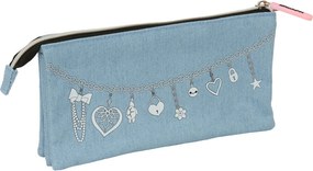 K-pop Démonvadászok Denim Dreams 3 rekeszes tolltartó 22 cm