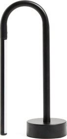 Fekete fém LED asztali lámpa (magasság 30 cm) Bow – Kave Home