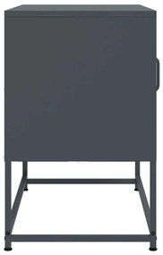 antracitszürke acél TV-szekrény 68 x 39 x 60,5 cm
