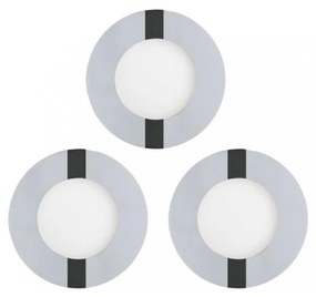 Eglo Eglo 78733- KÉSZLET 3xLED Fürdőszobai beépíthető lámpa FUEVA 1xLED/2,7W/230V IP44 EG78733