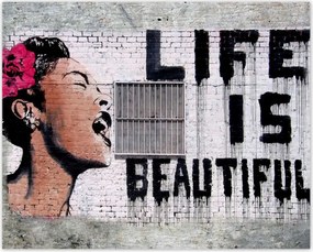 Poszterek 50x40 Life is Beautiful Banksy