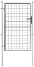 vidaXL ezüstszínű horganyzott acél kertkapu 105 x 175 cm