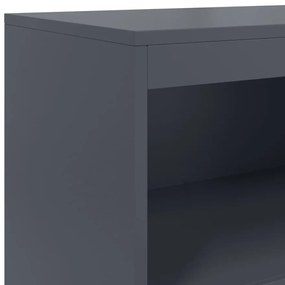 vidaXL antracitszürke acél magasszekrény 68,5 x 38,5 x 123,5 cm