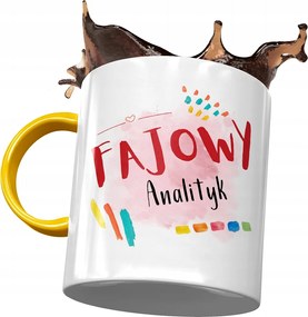 Sárga Bögre Elemzőnek Cool Elemző Ajándék Nyomtatott Fotóval