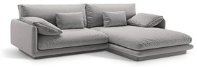 Világosszürke sarokkanapé (jobb oldali) Torino – Micadoni Home