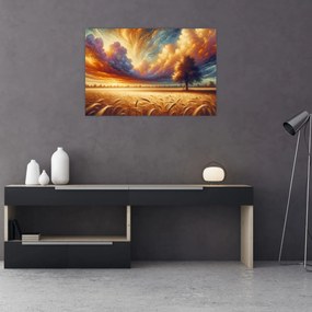 Kép – Fa a mezőn (90x60 cm)