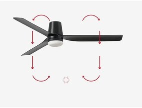 FARO 33830-1TW-LED Dimmelhető ventilátor PUNT TUB M LED/18W/230V 3000/4200/6500K  + távirányító