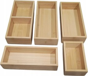 bambusz fiókbetét készlet dikom rendszerező fürdőszoba konyha