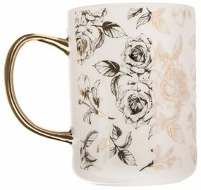 Roses porcelán bögre, 425 ml