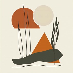 Poszter 40x40cm Bézs tekintet