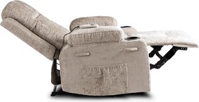 Masszázsfotel Banesto (bézs bársony)  . Akció -21%. 1128929