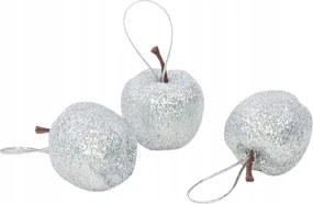 Alma Karácsonyfadísz Szett Törhetetlen Csillámos 12DB-OS Gömb