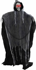 vidaXL Halloween Grim Reaper Fekete 60 x 60 x 155 cm Poliészter