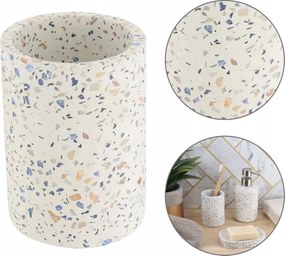 Fürdőszobai Bögre 200 ML Terrazzo Fogkrém Modern Színes