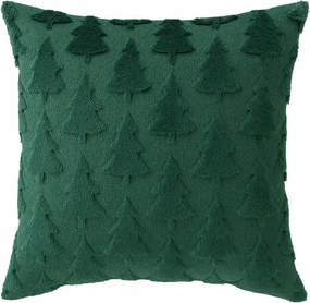 Dekoratív párnahuzat 45x45 téli karácsonyi zöld díszpárnahuzat