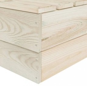 kétszemélyes impregnált lucfenyő kerti raklapkanapé