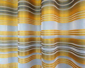Mg Függöny Nerpa 263 Fátyol Csíkos Hamutartó sárga 170cm széles 0,5m