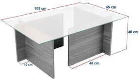 Dohányzóasztal Vetrino - Travertine