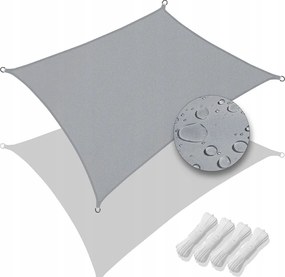 Vounot Napvitorla téglalap alakú 3 X 5 M Szürke #BS14