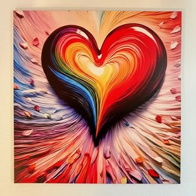 Izzó szív fa puzzle