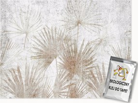 Fotótapéta Levelek A Betonon A Nappali Hálószobájába Flizelina Tapéta 150x105