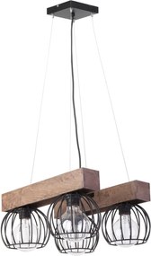 SIGMA LIGHTING 31576 MILAN Többágú Függesztett Lámpa Barna, Fekete E27 IP20