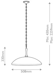 Kichler KL-DELAROSA-P-BK - Csillár láncon DELAROSA 1xE27/60W/230V fekete/réz