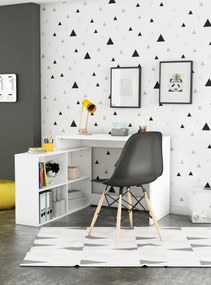 Corner sarokíróasztal Matt fehér N