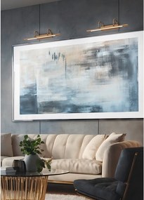 Sárgaréz színű LED fali lámpa Cuadro – Trio