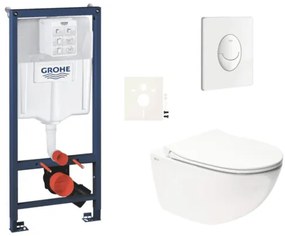 Függesztett WC szett világos falakhoz / falra szerelhető Swiss Aqua Technologies Infinitio SIKOGRSIN11SASH0