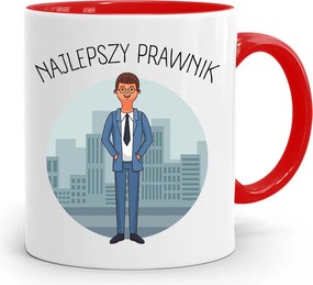 Piros Ügyvéd Bögre Legjobb Ügyvéd Ajándék fényképes nyomtatással