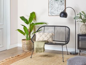 Fekete rattan kerti pad 114 cm ACAPULCO Beliani