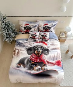 3D mikroszálas flanel ágyneműhuzat FROSTY RIDER színes + párnahuzat 40x50 cm ingyenes Ágyneműhuzat mérete: 70 x 90 cm | 140 x 200 cm
