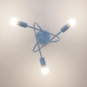 Felületre szerelt csillár OXFORD 3xE27/15W/230V kék