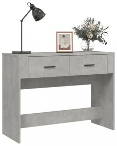 betonszürke szerelt fa dohányzóasztal 100 x 39 x 75 cm