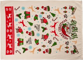 Xmas 2 részes pamut konyharuha szett 40 × 60 cm