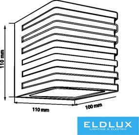 ELDLUX B110-NN Modern Kültéri Fali Lámpa IP44