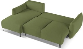 Zöld sarokkanapé (bal oldali) Malie – Makamii