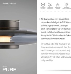Paul Neuhaus modern fali lámpa pure vitrum szürke pln6082-15