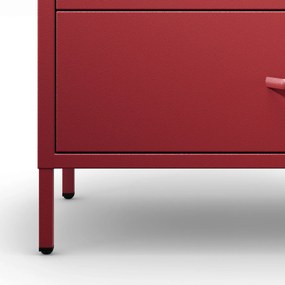 Komód CARLA , 800 x 1015 x 400 mm, Modern: piros