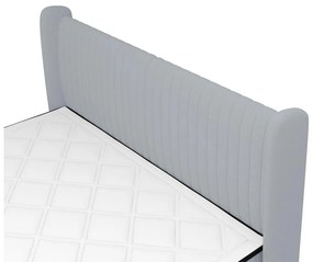 Kontinentális franciaágy 140 cm Dalmo 140 (ágyráccsal) (tárolóhellyel) (grafit + fekete). 1099663