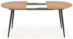 BALNOR étkezőasztal tölgy/fekete