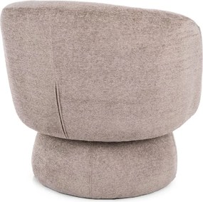 Forgatható design fotel COSMIC RAVEN, sötétbézs